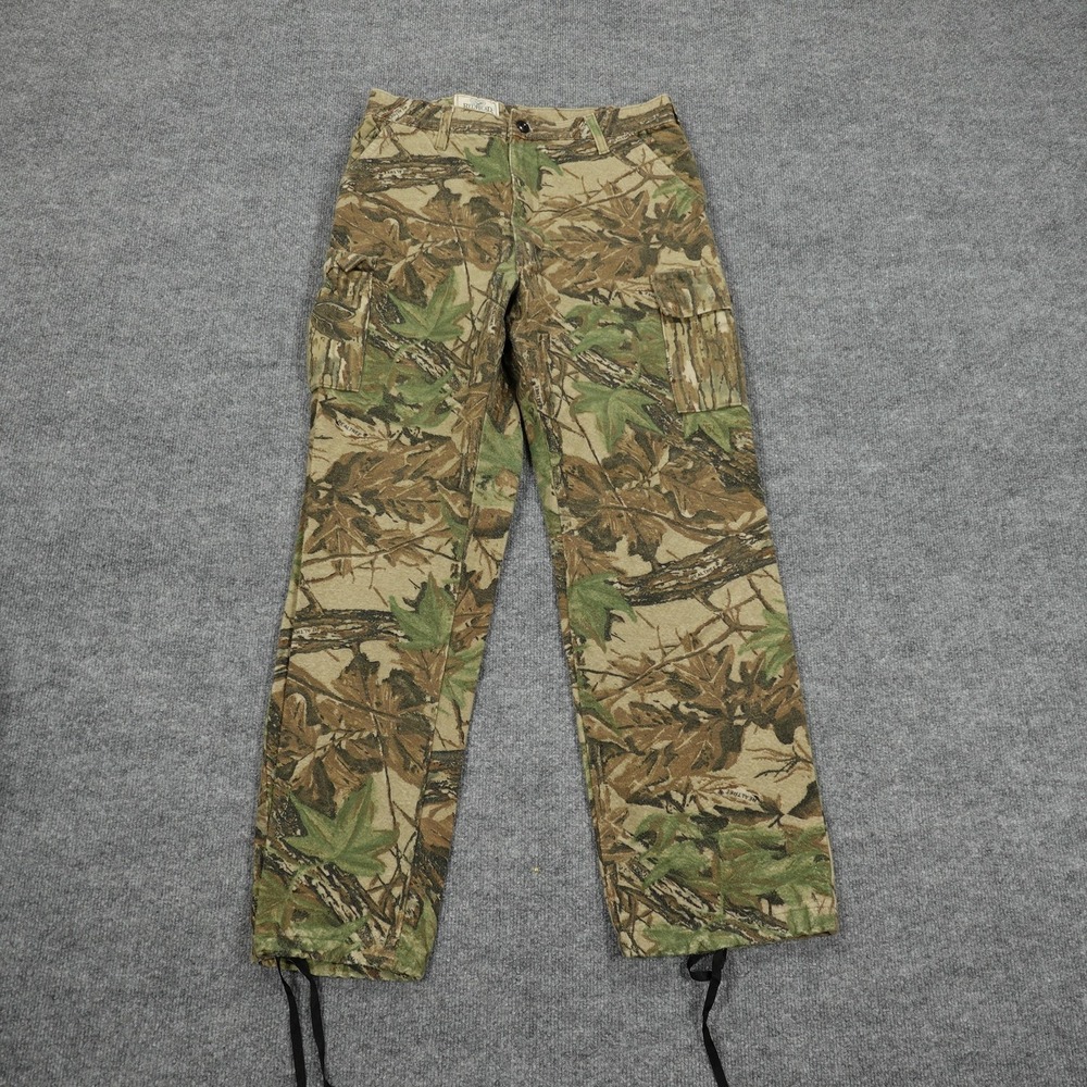 Vintage RedHead Pants Mens 32x32 Green‎ Cargo Relaxed Flannel Camo Realtree